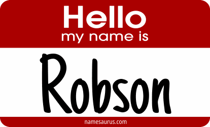 Hello my name is Robson png download