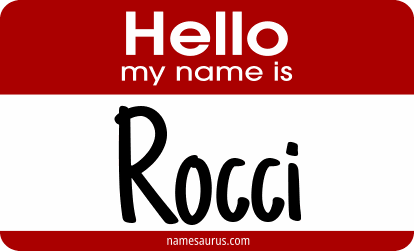 Hello my name is Rocci png download