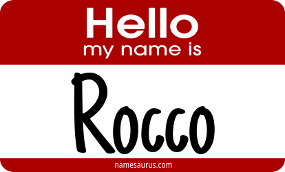 Hello my name is Rocco png download