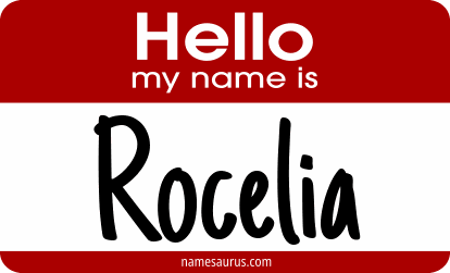 Hello my name is Rocelia png download