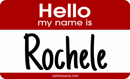 Hello my name is Rochele png download