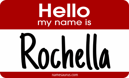 Hello my name is Rochella png download