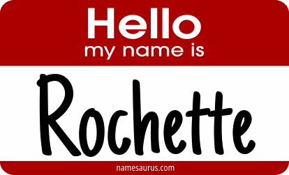 Hello my name is Rochette png download