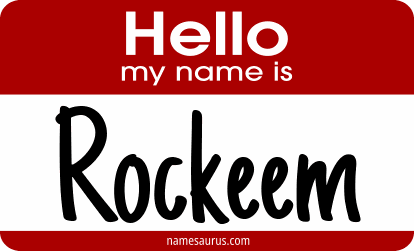 Hello my name is Rockeem png download