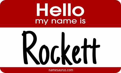 Hello my name is Rockett png download