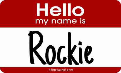Hello my name is Rockie png download