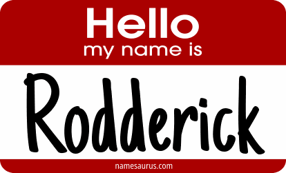 Hello my name is Rodderick png download