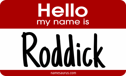 Hello my name is Roddick png download