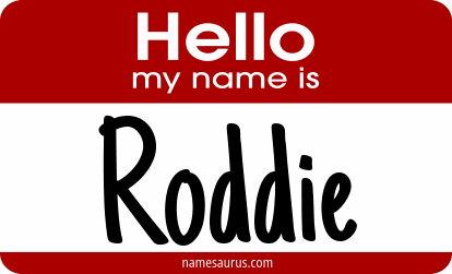 Hello my name is Roddie png download