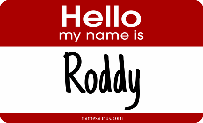 Hello my name is Roddy png download