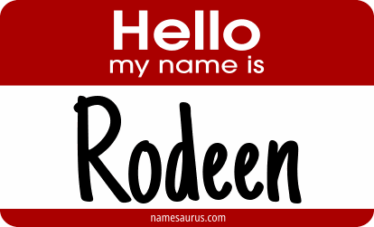 Hello my name is Rodeen png download