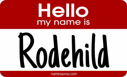 Hello my name is Rodehild png download