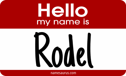 Hello my name is Rodel png download