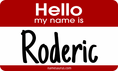 Hello my name is Roderic png download