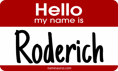 Hello my name is Roderich png download