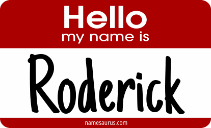 Hello my name is Roderick png download