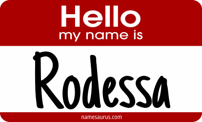 Hello my name is Rodessa png download