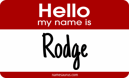 Hello my name is Rodge png download