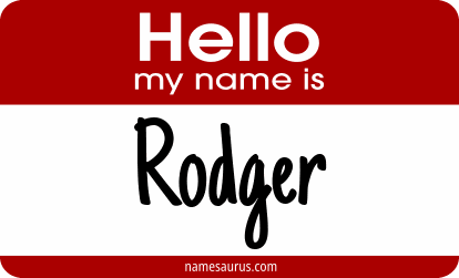 Hello my name is Rodger png download