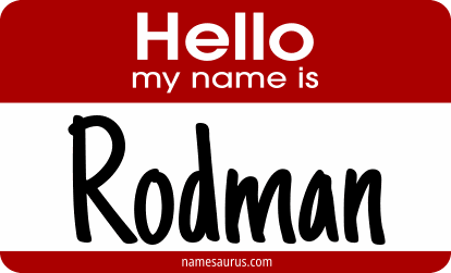 Hello my name is Rodman png download