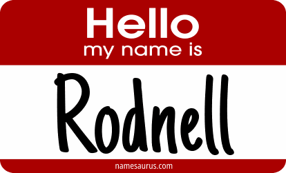 Hello my name is Rodnell png download