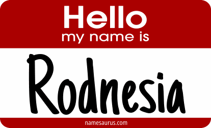 Hello my name is Rodnesia png download