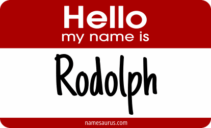 Hello my name is Rodolph png download