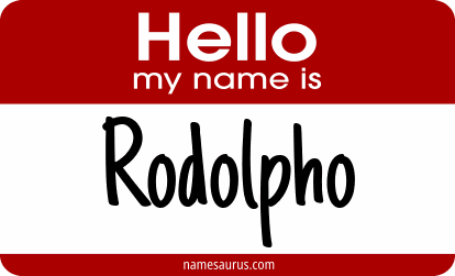 Hello my name is Rodolpho png download