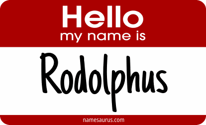 Hello my name is Rodolphus png download