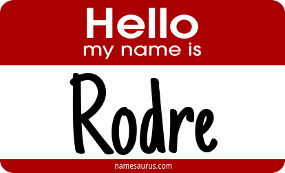 Hello my name is Rodre png download
