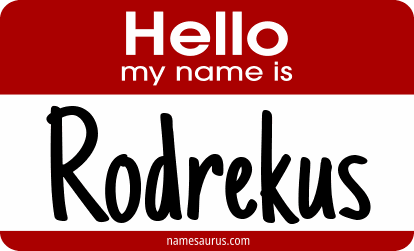 Hello my name is Rodrekus png download