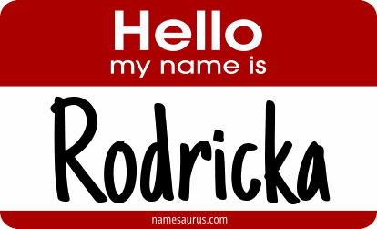 Hello my name is Rodricka png download