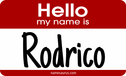 Hello my name is Rodrico png download