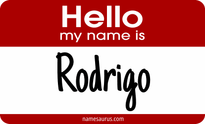 Hello my name is Rodrigo png download