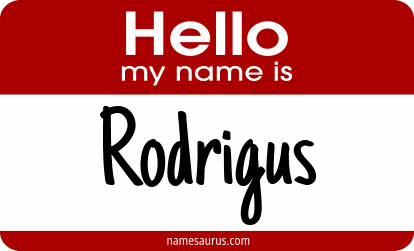 Hello my name is Rodrigus png download