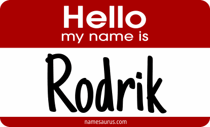 Hello my name is Rodrik png download