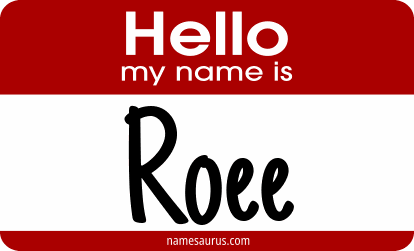 Hello my name is Roee png download