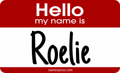 Hello my name is Roelie png download