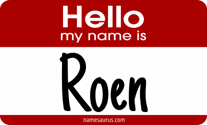 Hello my name is Roen png download