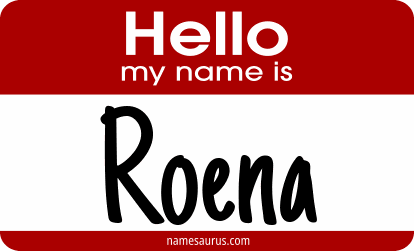 Hello my name is Roena png download