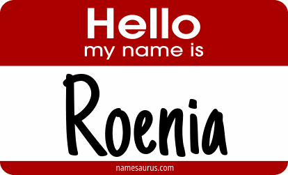 Hello my name is Roenia png download