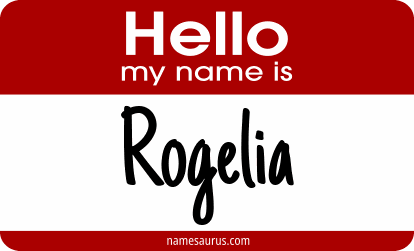 Hello my name is Rogelia png download