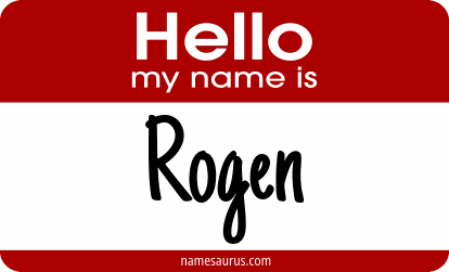 Hello my name is Rogen png download