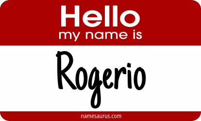 Hello my name is Rogerio png download