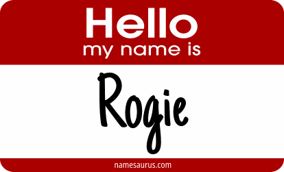 Hello my name is Rogie png download