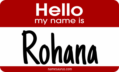 Hello my name is Rohana png download