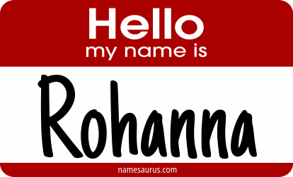 Hello my name is Rohanna png download
