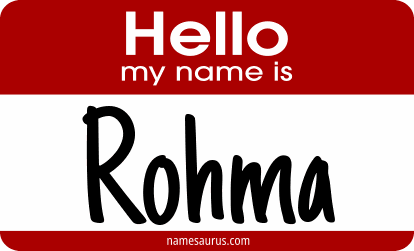 Hello my name is Rohma png download