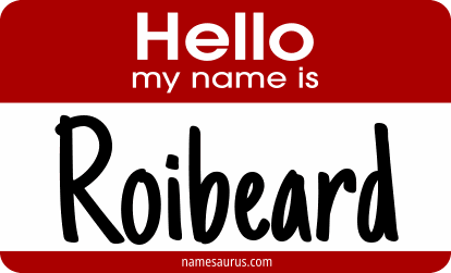 Hello my name is Roibeard png download