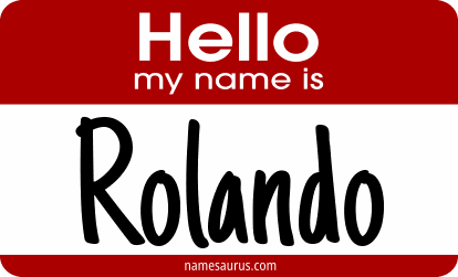 Hello my name is Rolando png download